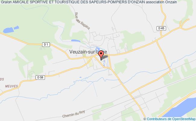 plan association Amicale Sportive Et Touristique Des Sapeurs-pompiers D'onzain Veuzain-sur-Loire