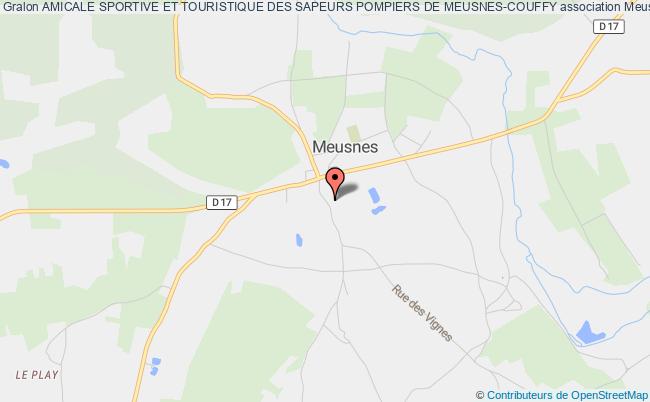 plan association Amicale Sportive Et Touristique Des Sapeurs Pompiers De Meusnes-couffy Meusnes