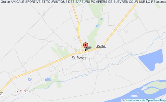 plan association Amicale Sportive Et Touristique Des Sapeurs Pompiers De Suevres Cour Sur Loire Suèvres