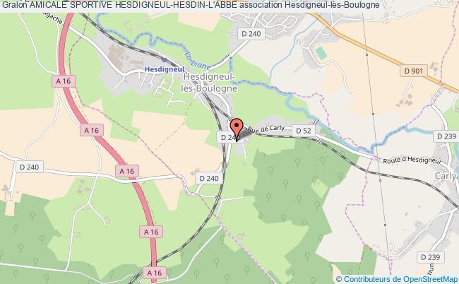 plan association Amicale Sportive Hesdigneul-hesdin-l'abbe Hesdigneul-lès-Boulogne