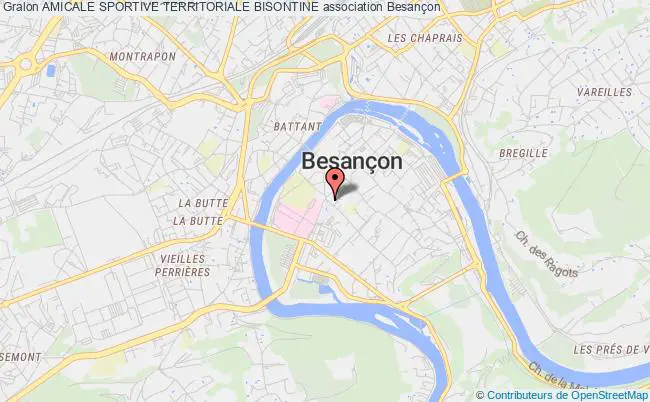 plan association Amicale Sportive Territoriale Bisontine Besançon