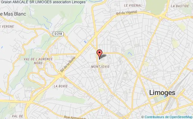 plan association Amicale Sr Limoges Limoges