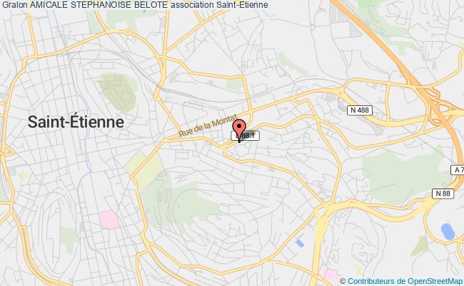 plan association Amicale Stephanoise Belote Saint-Étienne