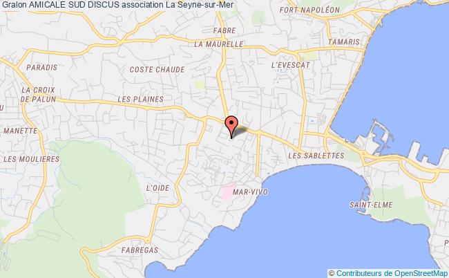 plan association Amicale Sud Discus La Seyne-sur-Mer