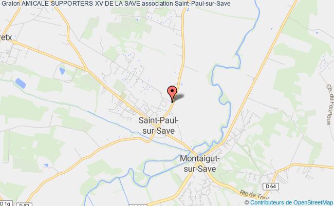 plan association Amicale Supporters Xv De La Save Saint-Paul-sur-Save