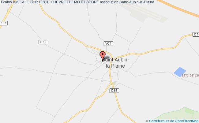 plan association Amicale Sur Piste Chevrette Moto Sport Saint-Aubin-la-Plaine