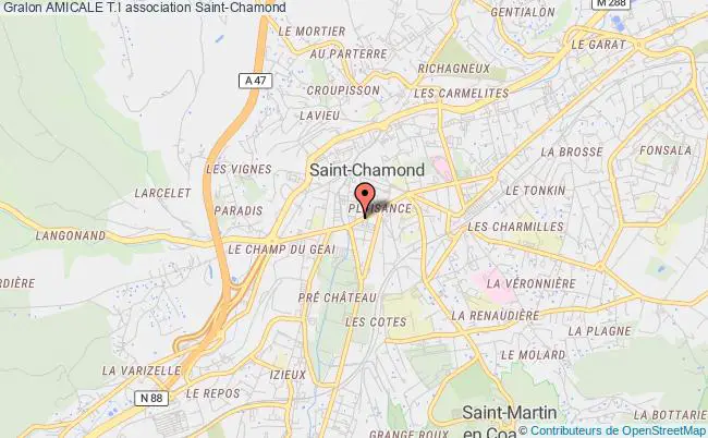 plan association Amicale T.i Saint-Chamond