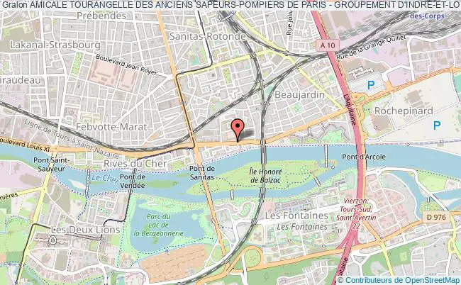 plan association Amicale Tourangelle Des Anciens Sapeurs-pompiers De Paris - Groupement D'indre-et-loire Tours