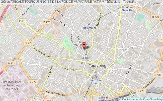plan association Amicale Tourquennoise De La Police Municipale "a.t.p.m." Tourcoing