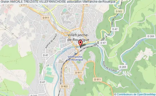 plan association Amicale Treiziste Villefranchoise Villefranche-de-Rouergue