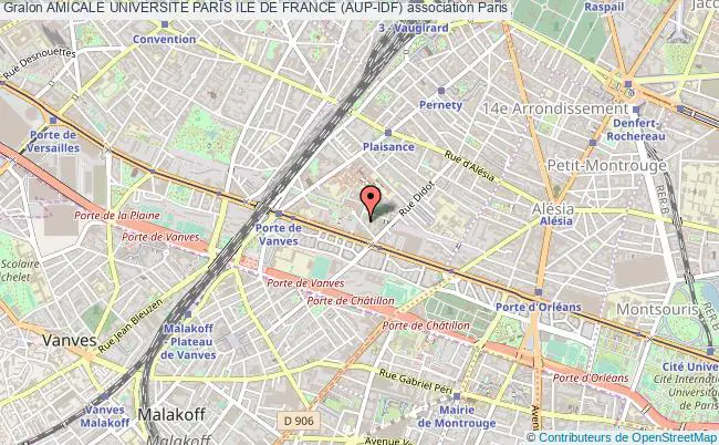 plan association Amicale Universite Paris Ile De France (aup-idf) Paris