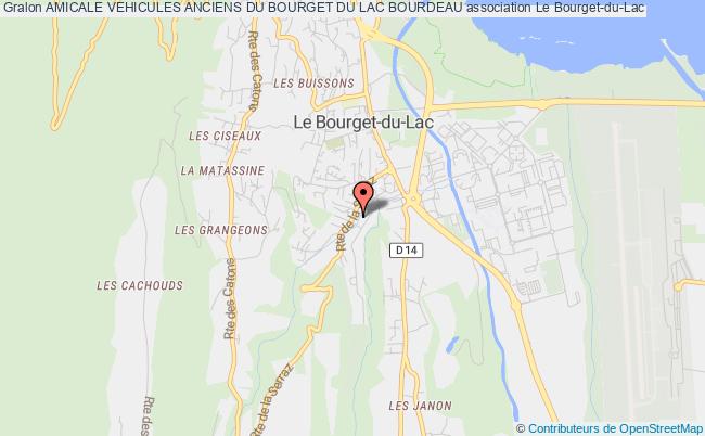 plan association Amicale Vehicules Anciens Du Bourget Du Lac Bourdeau Le    Bourget-du-Lac
