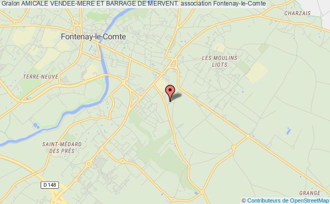 plan association Amicale Vendee-mere Et Barrage De Mervent. Fontenay-le-Comte