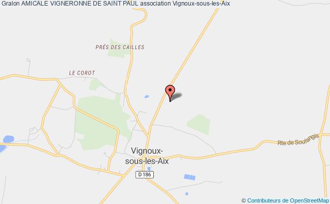 plan association Amicale Vigneronne De Saint Paul Vignoux-sous-les-Aix
