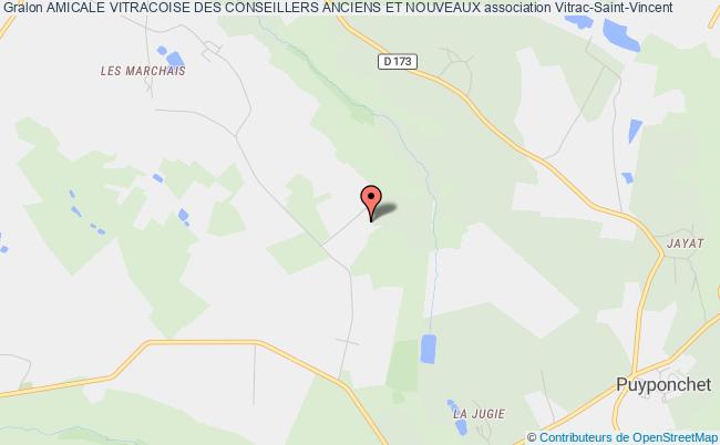 plan association Amicale Vitracoise Des Conseillers Anciens Et Nouveaux Vitrac-Saint-Vincent
