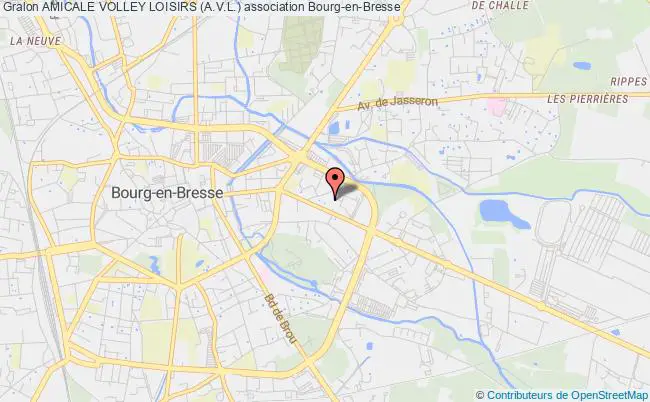 plan association Amicale Volley Loisirs (a.v.l.) Bourg-en-Bresse