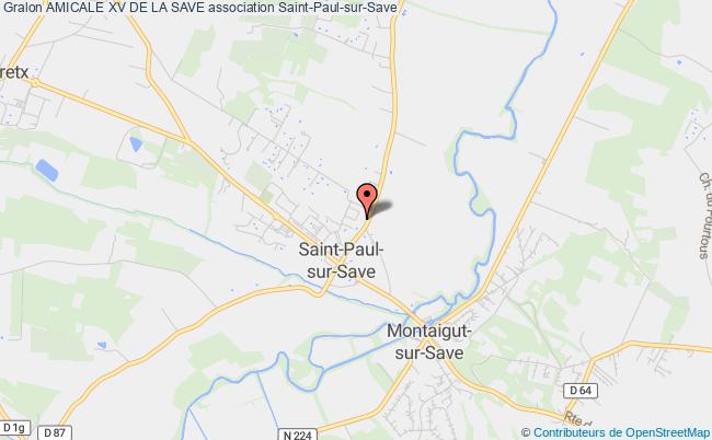 plan association Amicale Xv De La Save Saint-Paul-sur-Save