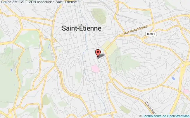 plan association Amicale Zen Saint-Étienne