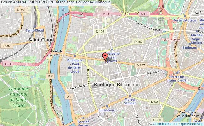 plan association Amicalement Votre Boulogne-Billancourt