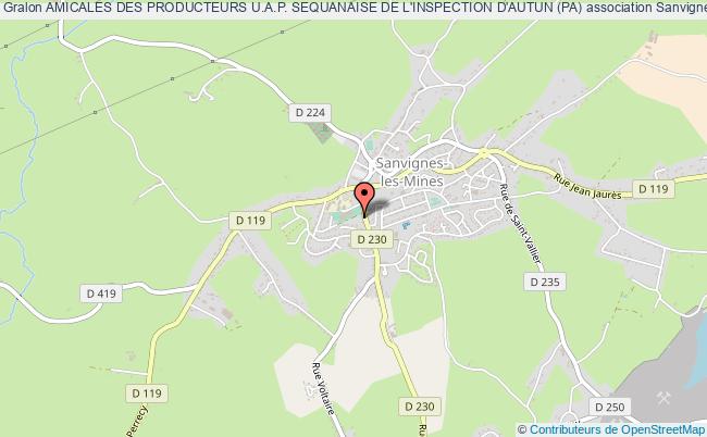 plan association Amicales Des Producteurs U.a.p. Sequanaise De L'inspection D'autun (pa) Sanvignes-les-Mines