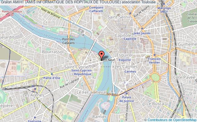 plan association Amiht (amis Informatique Des Hopitaux De Toulouse) Toulouse Cedex 9