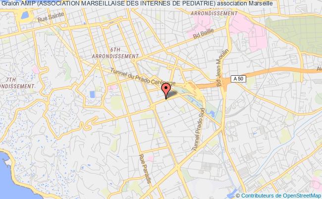 plan association Amip (association Marseillaise Des Internes De Pediatrie) Marseille 8