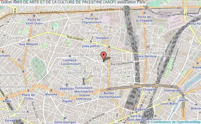 plan association Amis De Arts Et De La Culture De Palestine (aacp) Paris