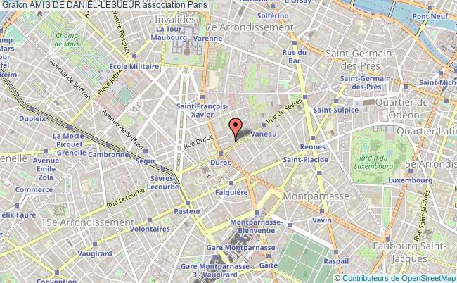 plan association Amis De Daniel-lesueur Paris 7e