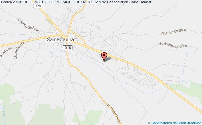 plan association Amis De L' Instruction Laique De Saint Cannat Saint-Cannat