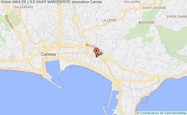 plan association Amis De L'ile Saint Marguerite Cannes
