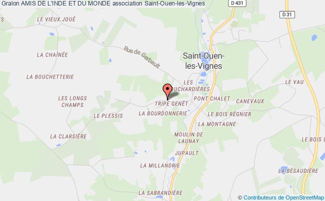plan association Amis De L'inde Et Du Monde Saint-Ouen-les-Vignes