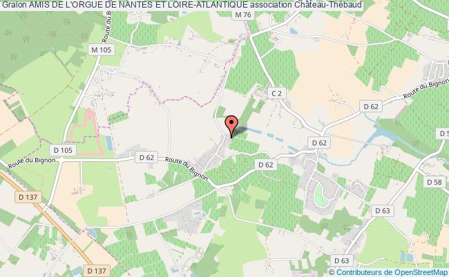 plan association Amis De L'orgue De Nantes Et Loire-atlantique Château-Thébaud
