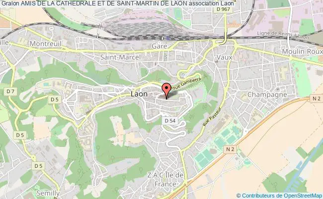 plan association Amis De La Cathedrale Et De Saint-martin De Laon Laon