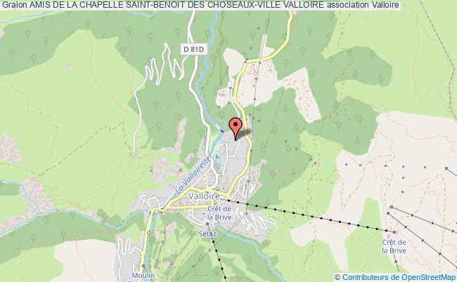plan association Amis De La Chapelle Saint-benoit Des Choseaux-ville Valloire Valloire