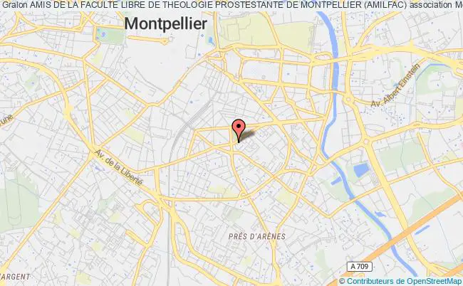 plan association Amis De La Faculte Libre De Theologie Prostestante De Montpellier (amilfac) Montpellier