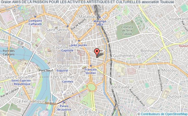 plan association Amis De La Passion Pour Les ActivitÉs Artistiques Et Culturelles Toulouse
