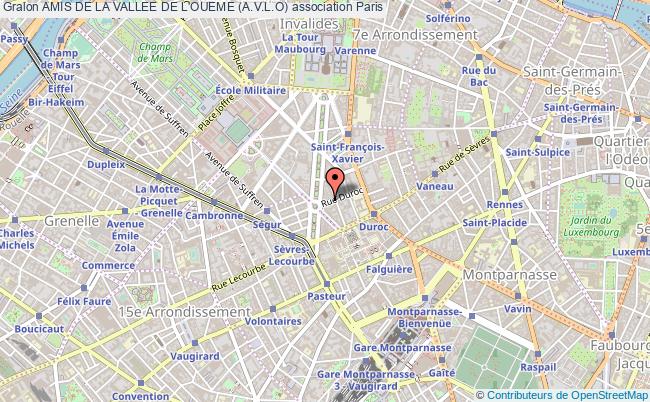 plan association Amis De La Vallee De L'oueme (a.v.l.o) Paris