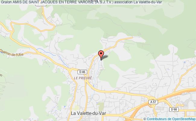 plan association Amis De Saint Jacques En Terre Varoise (a.s.j.t.v.) La    Valette-du-Var