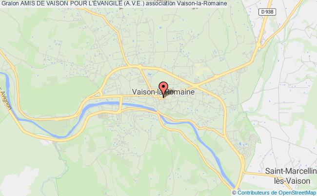 plan association Amis De Vaison Pour L'Évangile (a.v.e.) Vaison-la-Romaine