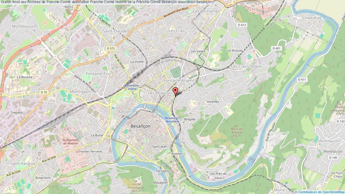 plan association Amis Des Archives De Franche-comté Association Franche-comté Histoire De La Franche-comté Besançon Besançon