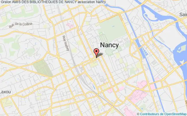 plan association Amis Des Bibliotheques De Nancy Nancy