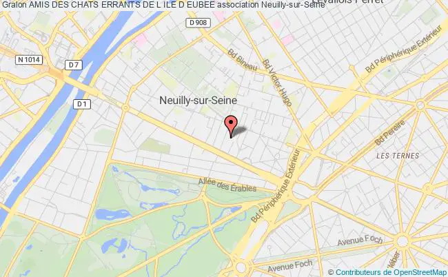 plan association Amis Des Chats Errants De L Ile D Eubee Neuilly-sur-Seine