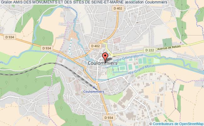 plan association Amis Des Monuments Et Des Sites De Seine-et-marne Coulommiers