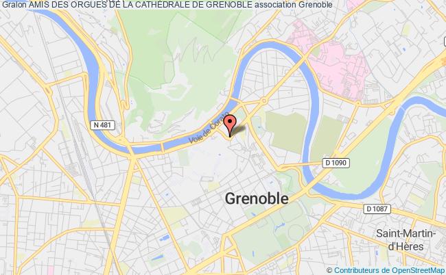 plan association Amis Des Orgues De La CathÉdrale De Grenoble Grenoble