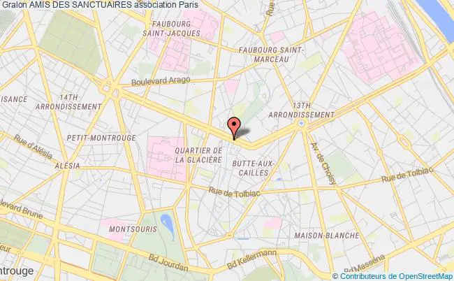 plan association Amis Des Sanctuaires Paris
