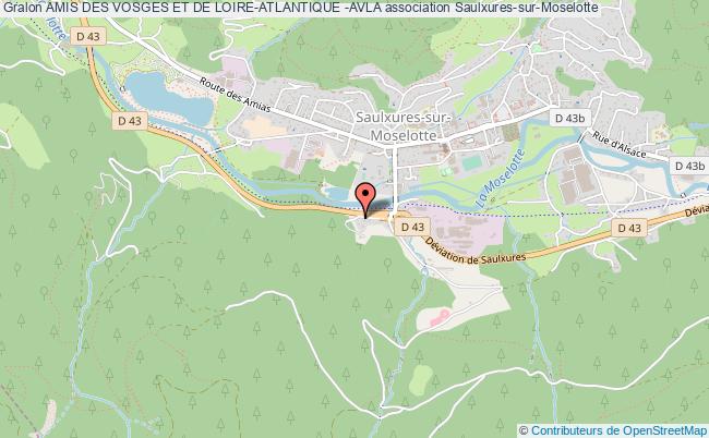 plan association Amis Des Vosges Et De Loire-atlantique -avla Saulxures-sur-Moselotte