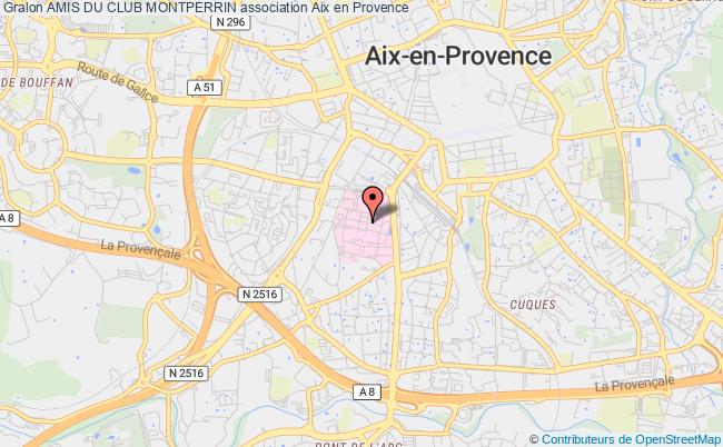 plan association Amis Du Club Montperrin Aix-en-Provence