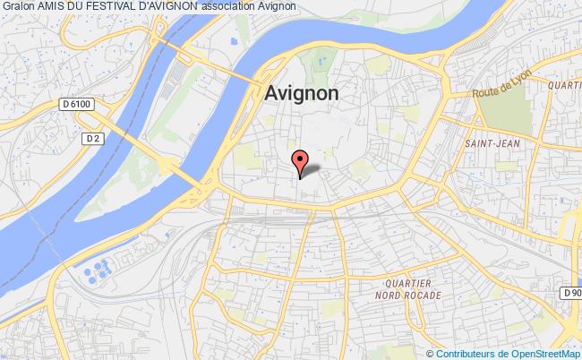 plan association Amis Du Festival D'avignon Avignon