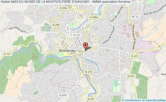 plan association Amis Du MusÉe De La MontgolfiÈre D'annonay - Amma Annonay