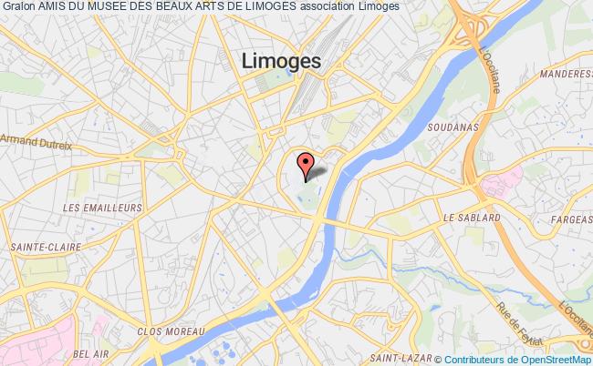plan association Amis Du Musee Des Beaux Arts De Limoges Limoges
